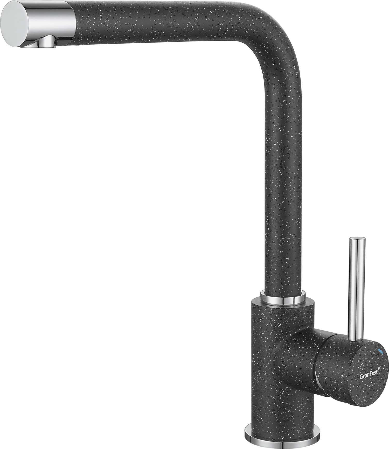 Смеситель для кухни GRANFEST 3651 графит - фото