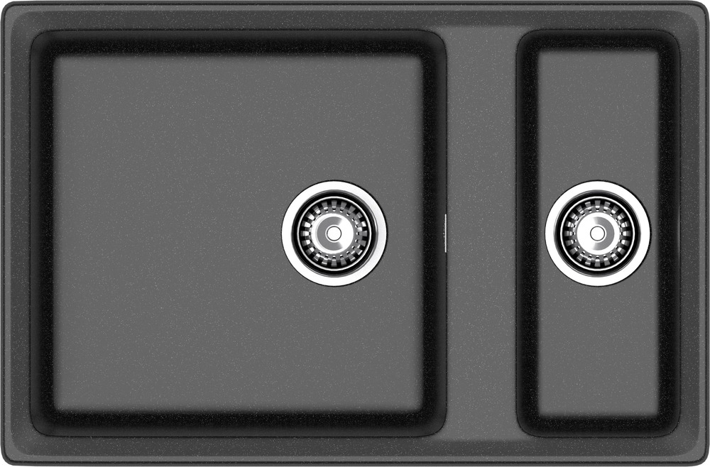 Кухонная мойка GRANFEST LEVEL LV-760K черный - фото