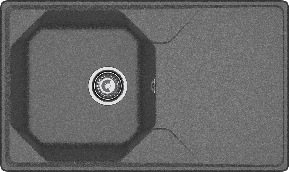Кухонная мойка GRANFEST UNIQUE U-840L графит - фото
