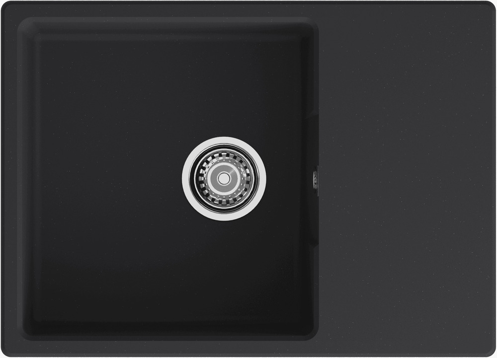 Кухонная мойка GRANFEST URBAN UR-668L черный - фото