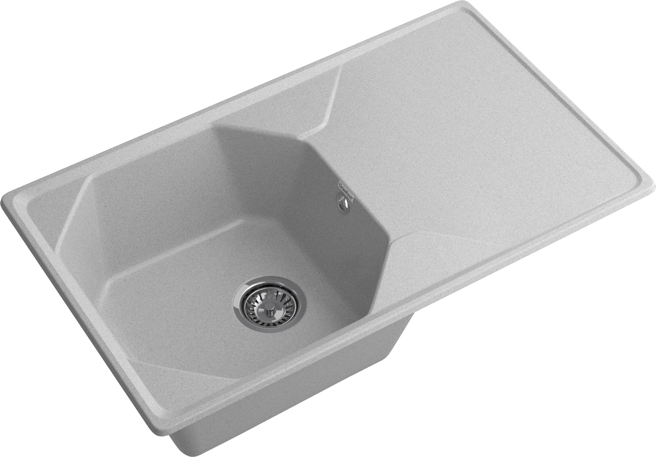 Кухонная мойка GRANFEST UNIQUE U-840L серый - фото2