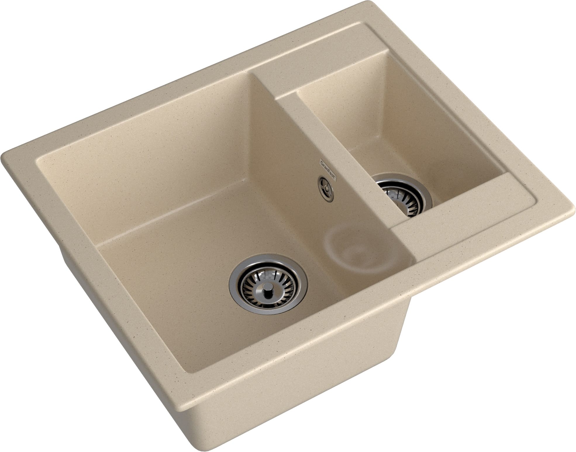 Кухонная мойка GRANFEST QUADRO Q-610K кашемир - фото2