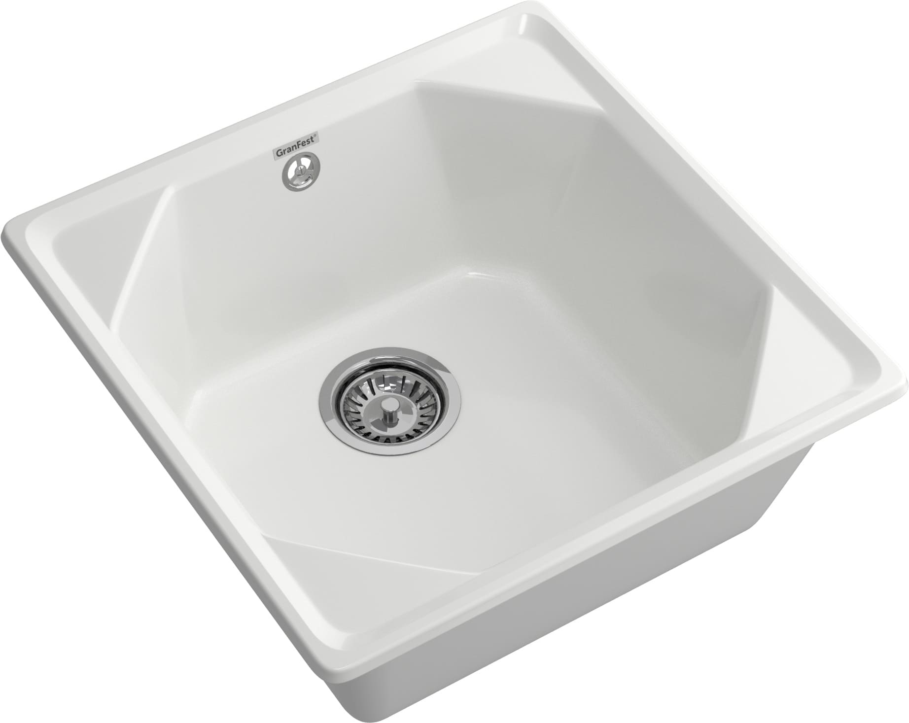 Кухонная мойка GRANFEST UNIQUE U-500 иней - фото2
