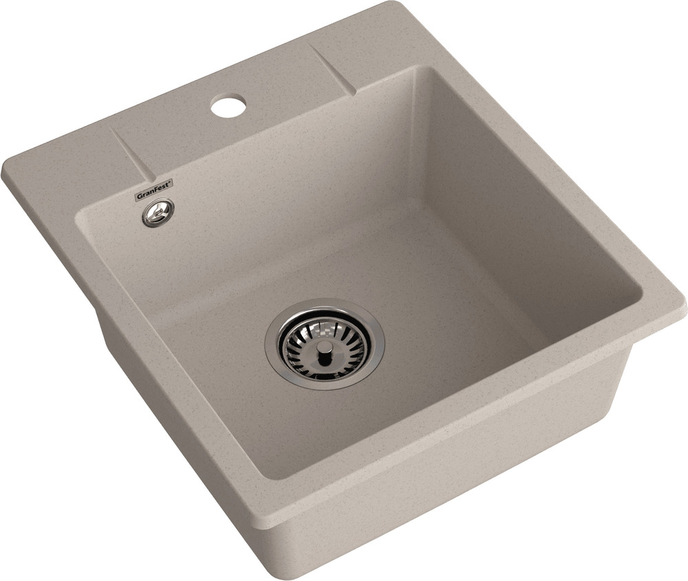 Кухонная мойка GRANFEST URBAN UR-245 песочный - фото2