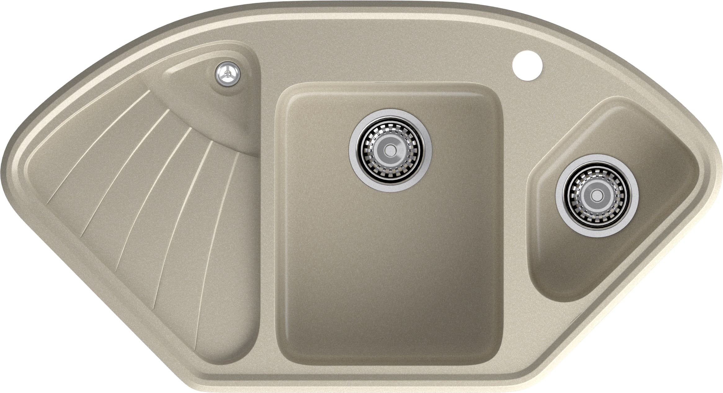 Кухонная мойка GRANFEST CORNER C-1040E топаз - фото