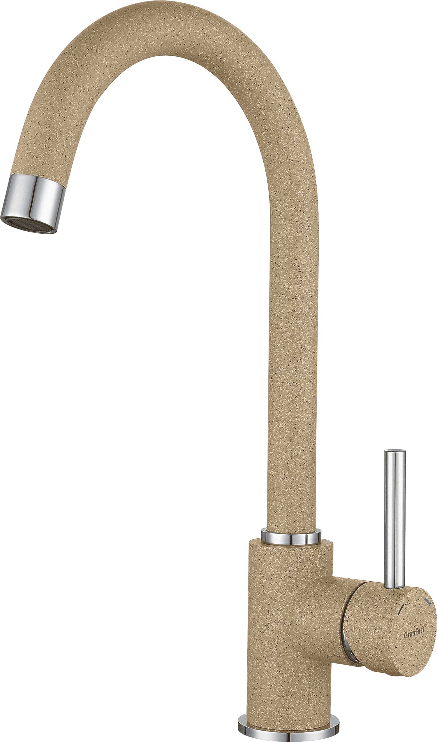 Смеситель для кухни GRANFEST 3650 песочный - фото