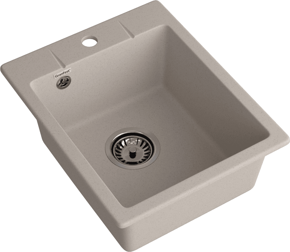 Кухонная мойка GRANFEST URBAN UR-240 песочный - фото2