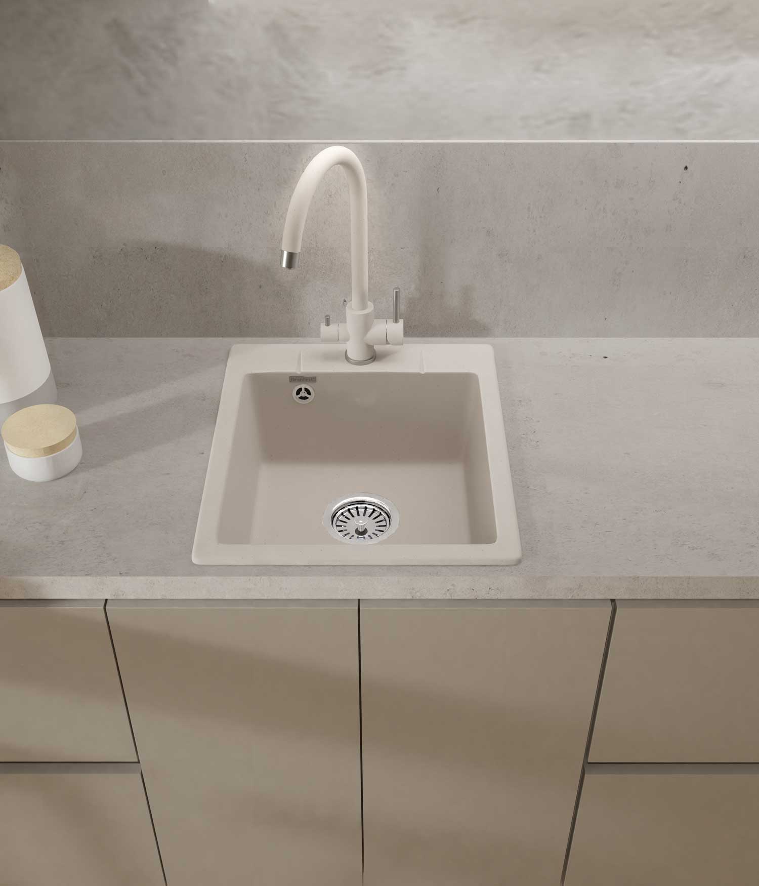 Смеситель для кухни GRANFEST QUARZ Z-5420 белый - фото3