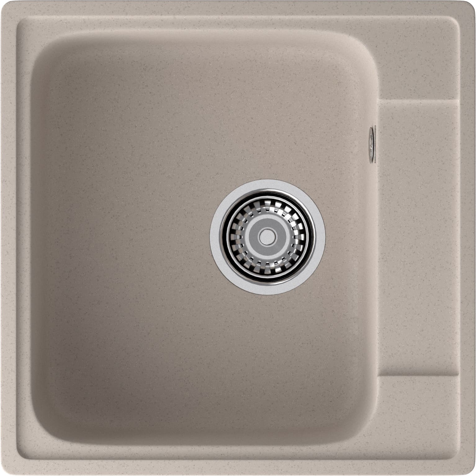Кухонная мойка GRANFEST QUARZ Z-48 песочный + сифон - фото