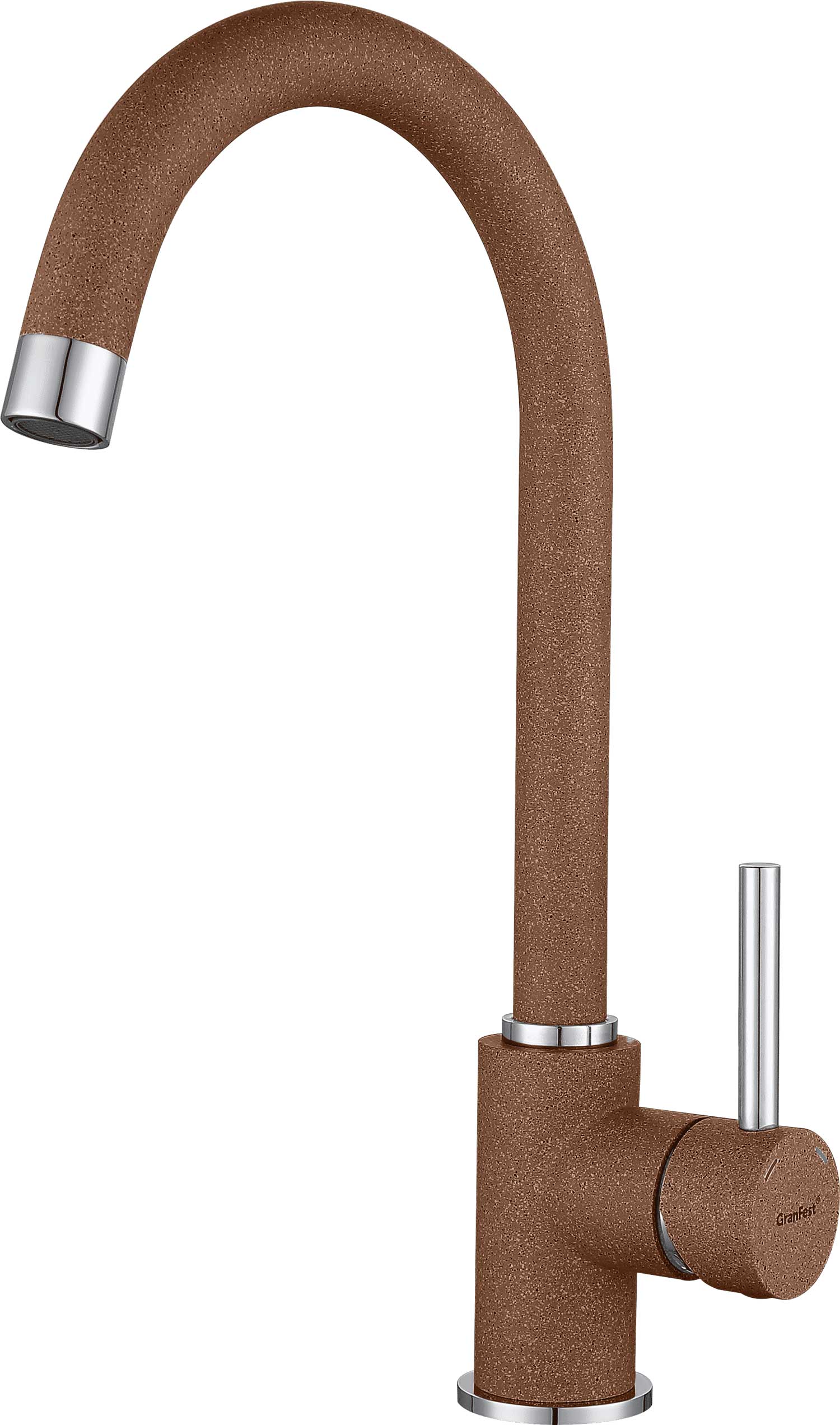 Смеситель для кухни GRANFEST 3650 терракот - фото