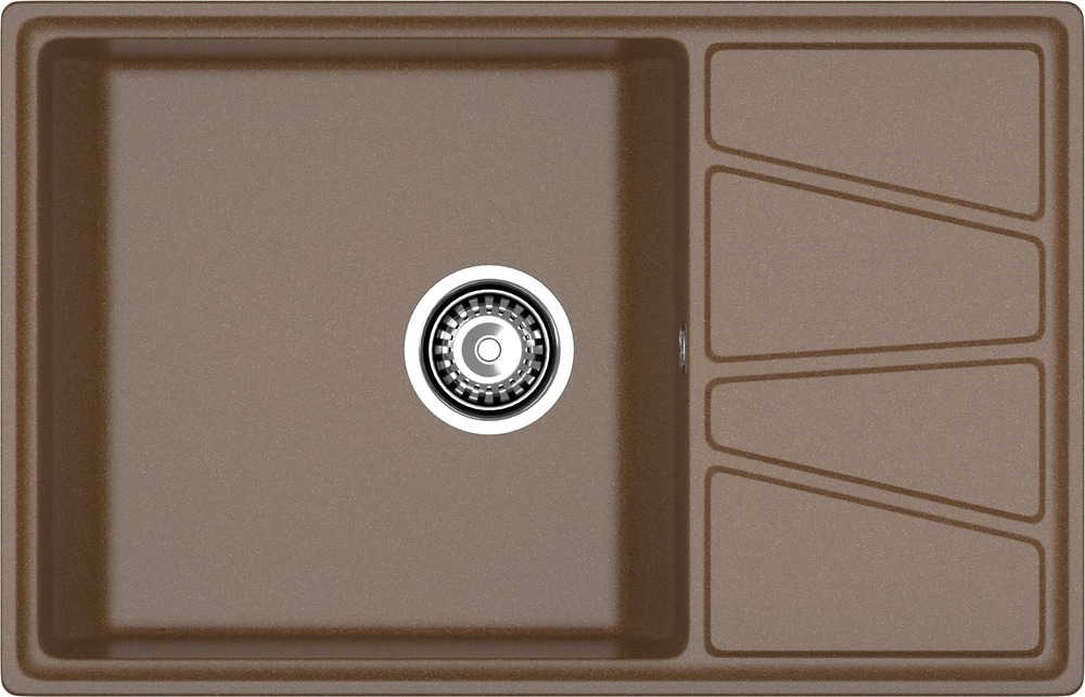 Кухонная мойка GRANFEST VERTEX V-780L терракот - фото