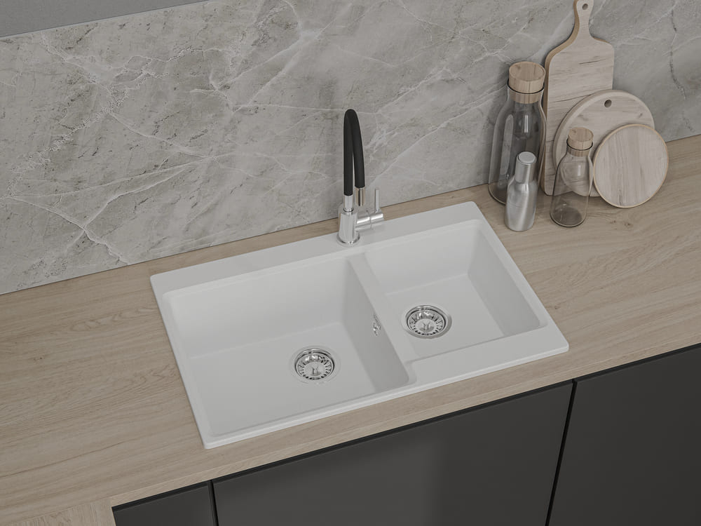 Кухонная мойка GRANFEST LEVEL LV-780K иней - фото3