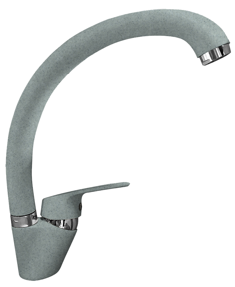 Смеситель для кухни GRANFEST QUARZ Z-3323 серый - фото