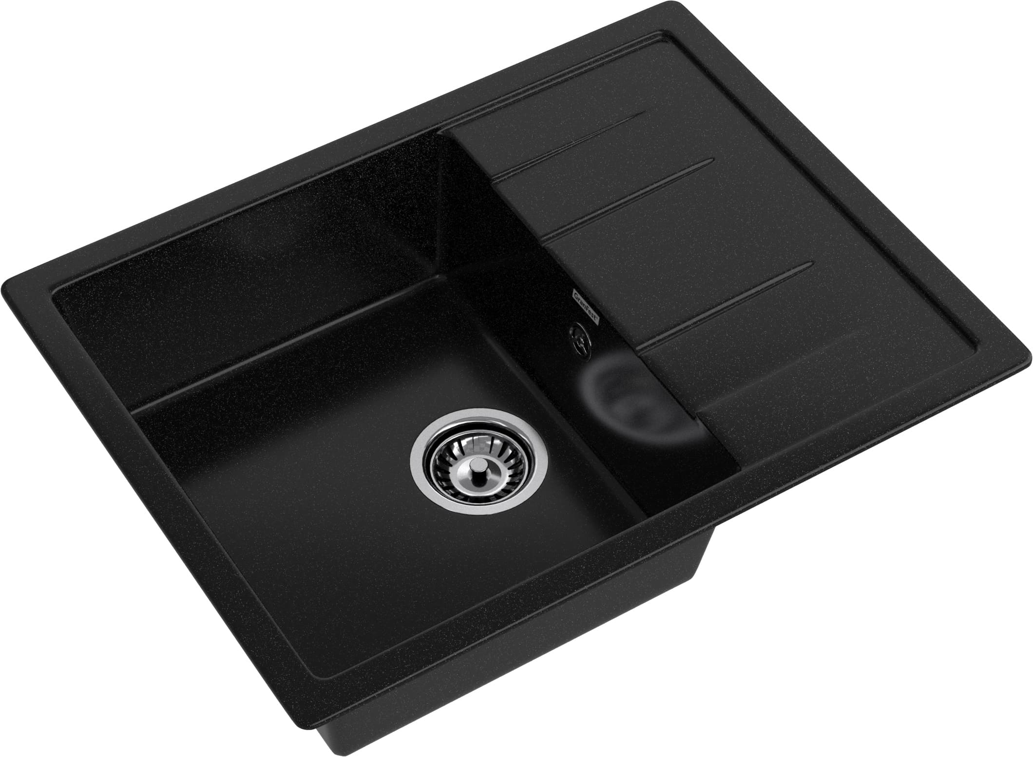 Кухонная мойка GRANFEST QUADRO Q-650L черный - фото2