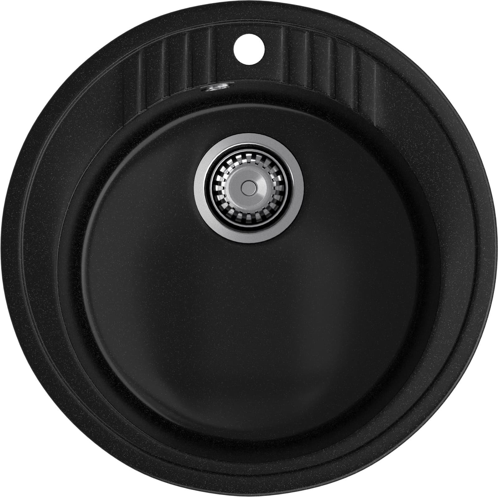 Кухонная мойка GRANFEST RONDO R-520 черный - фото