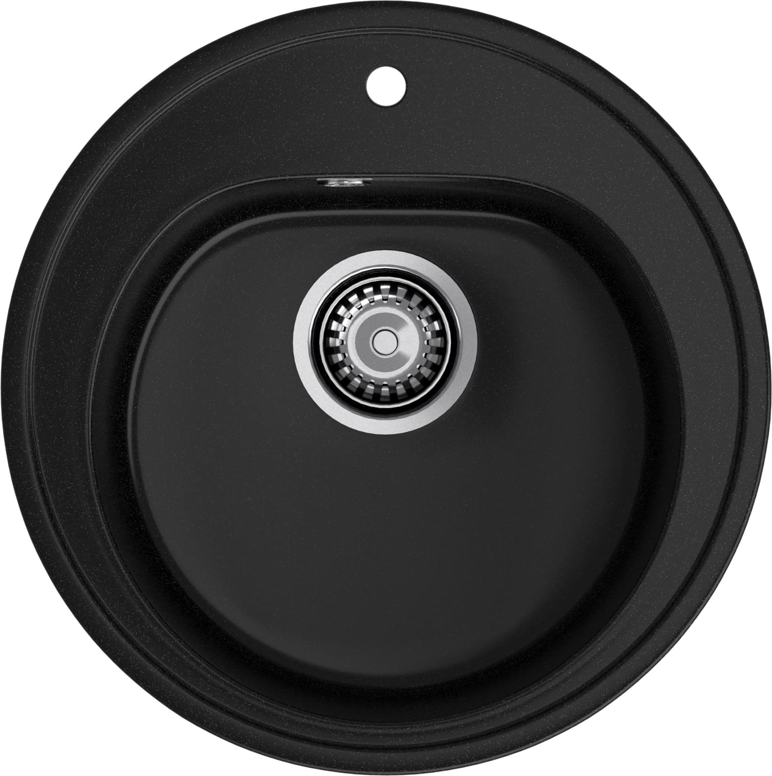 Кухонная мойка GRANFEST RONDO R-510 черный - фото