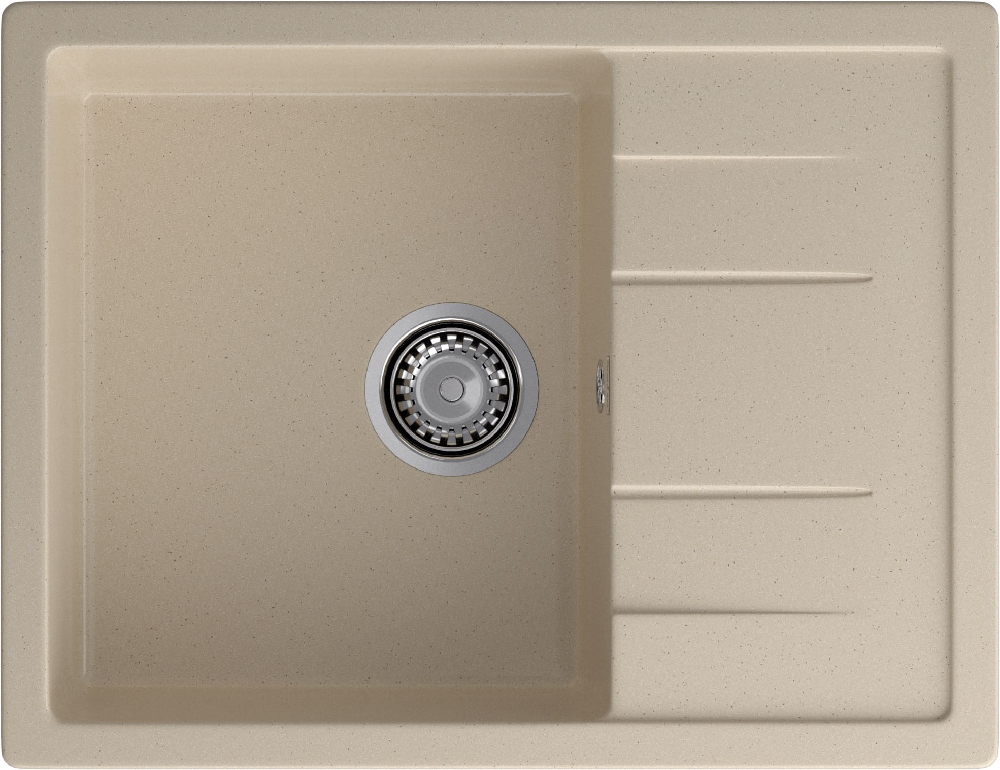Кухонная мойка GRANFEST QUADRO Q-650L кашемир - фото