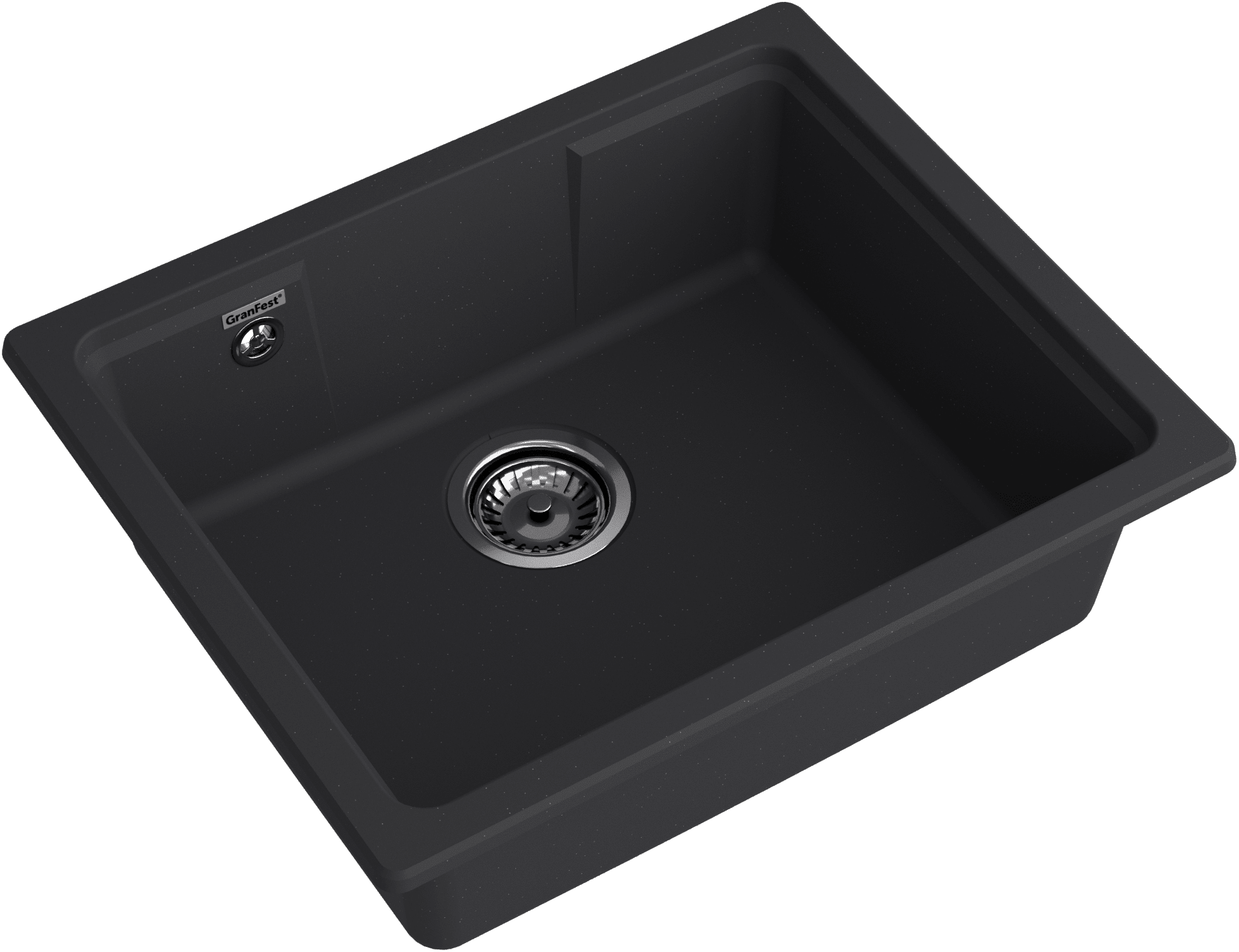 Кухонная мойка GRANFEST URBAN UR-4555 черный - фото2