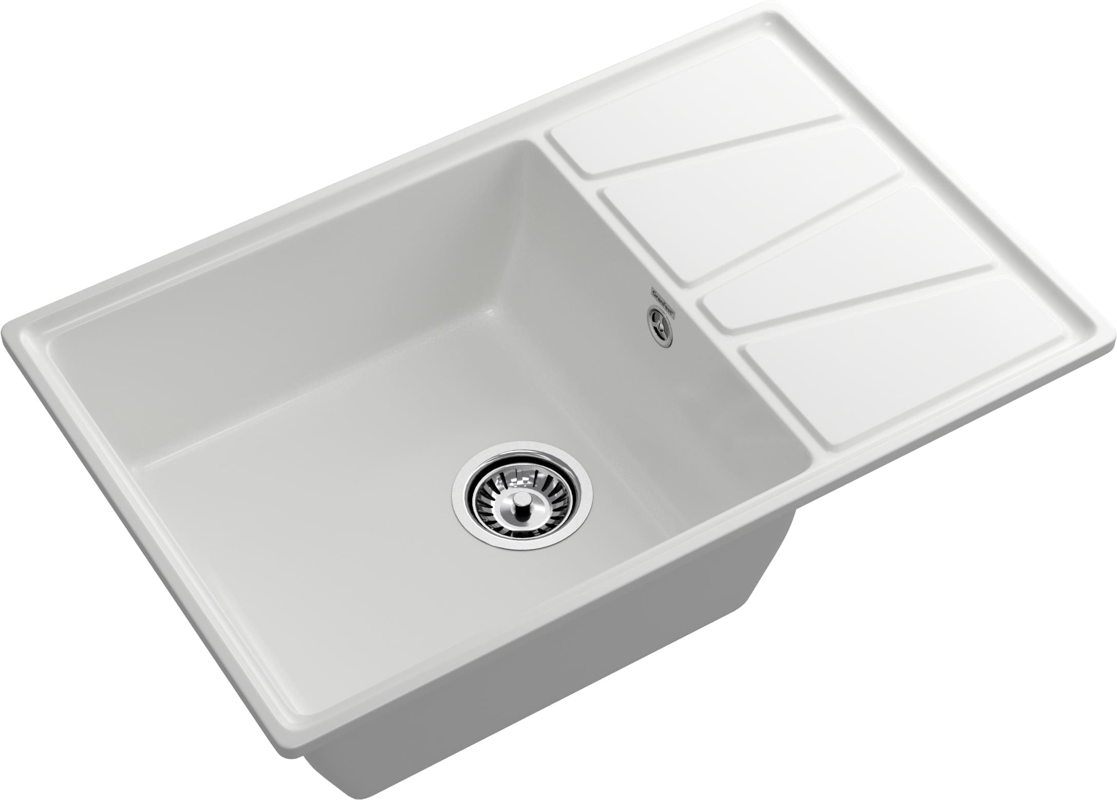 Кухонная мойка GRANFEST VERTEX V-780L иней - фото2