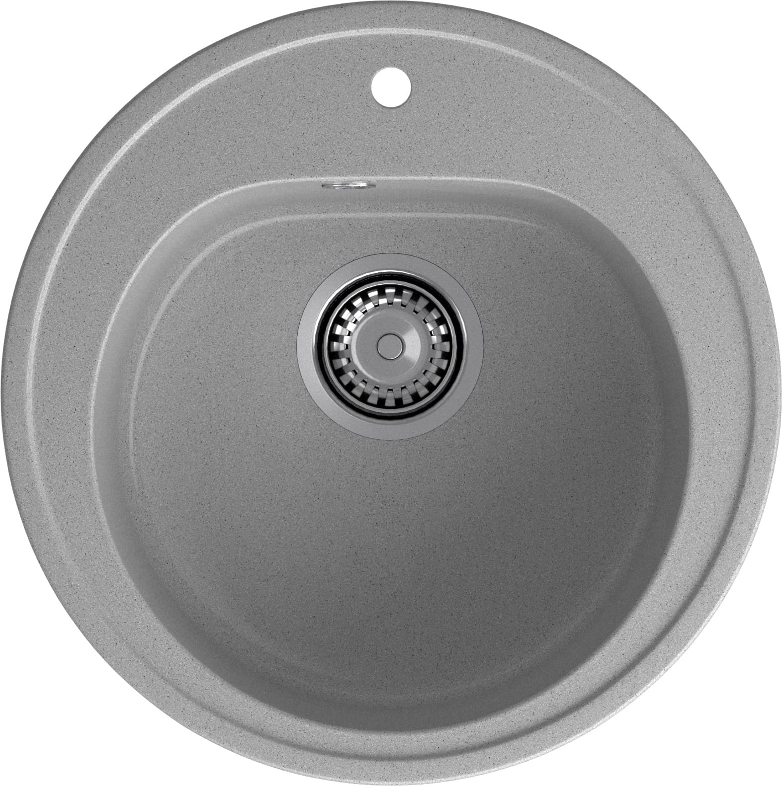 Кухонная мойка GRANFEST RONDO R-510 серый - фото
