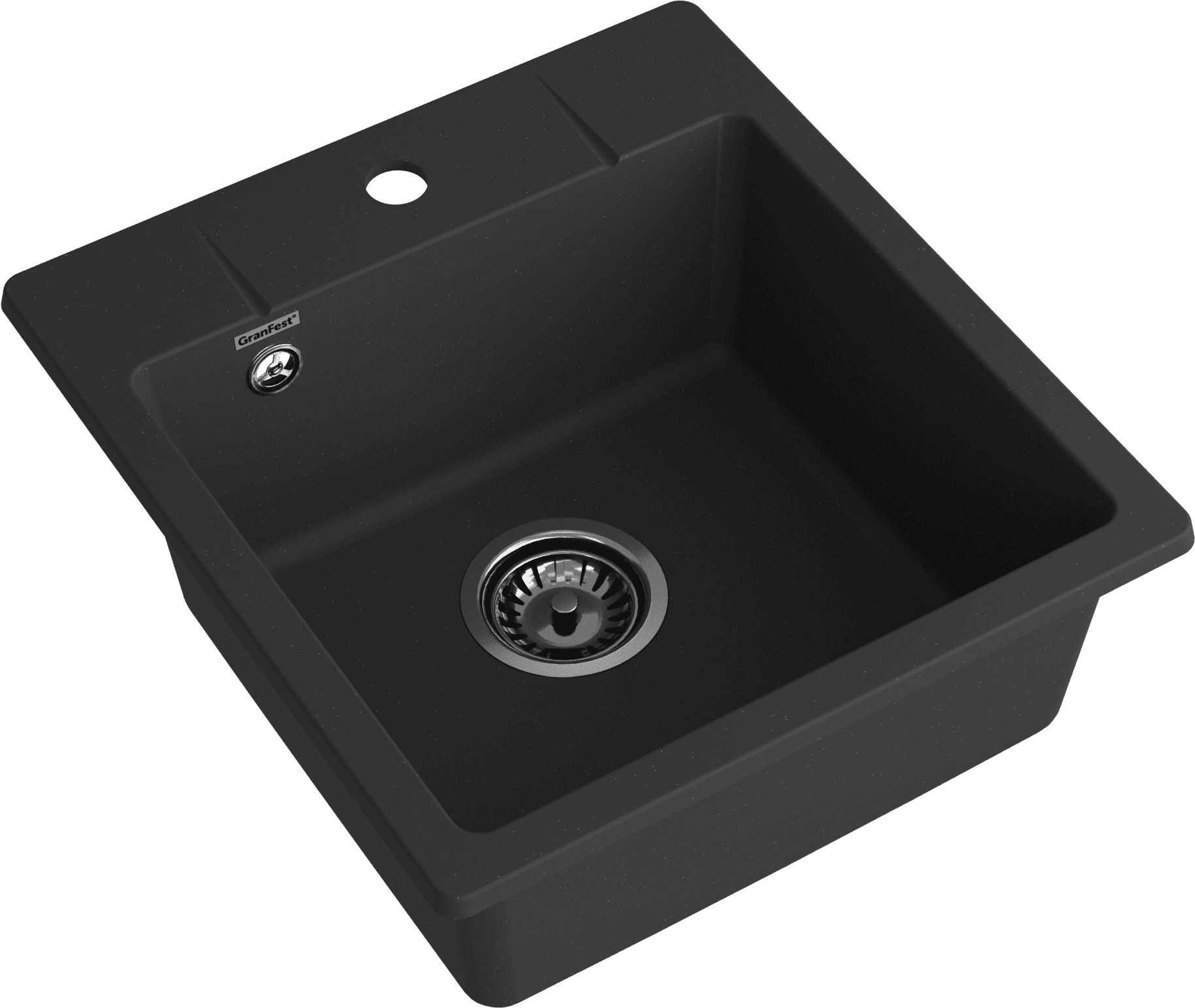 Кухонная мойка GRANFEST URBAN UR-245 черный - фото2