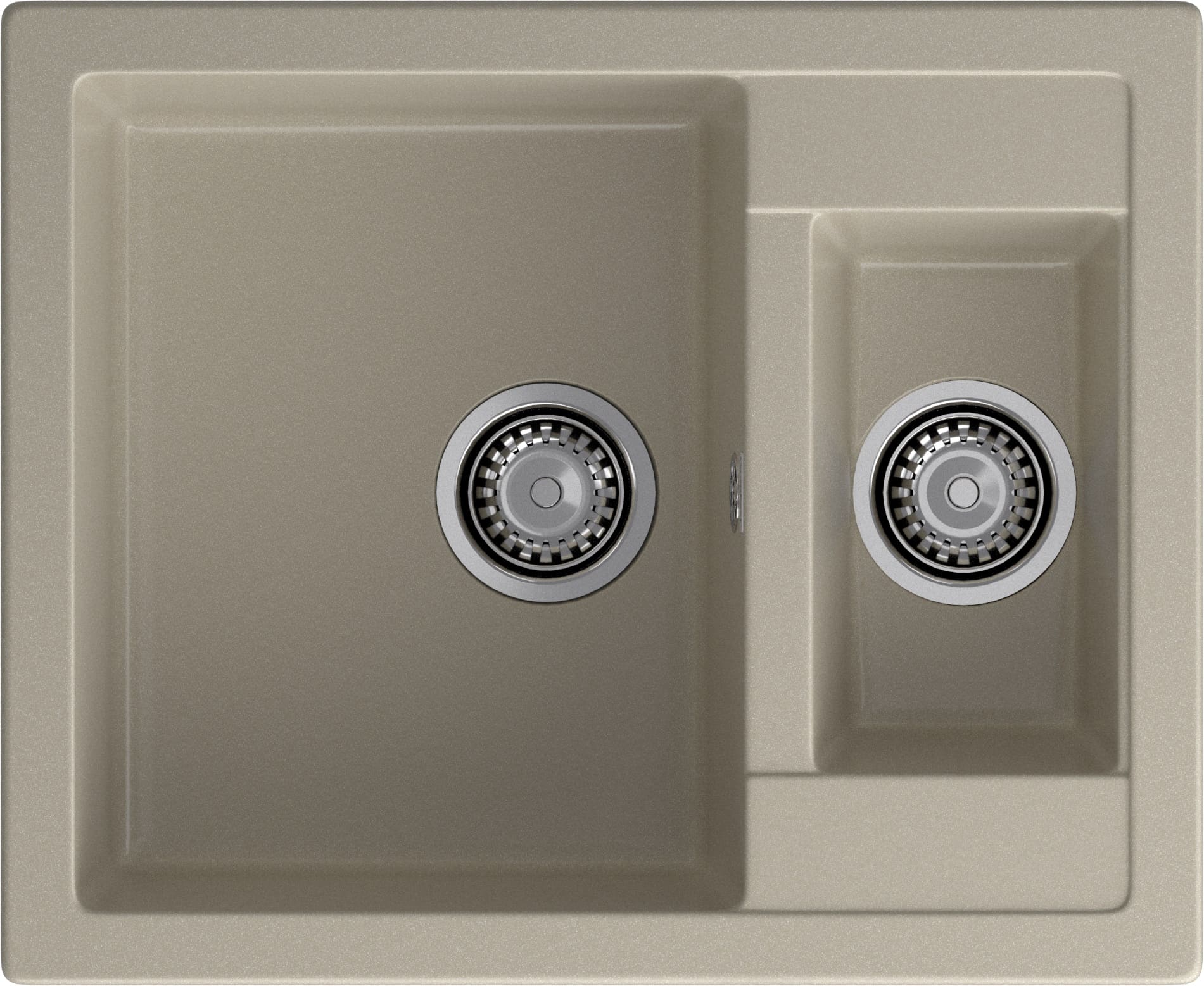 Кухонная мойка GRANFEST QUADRO Q-610K топаз - фото