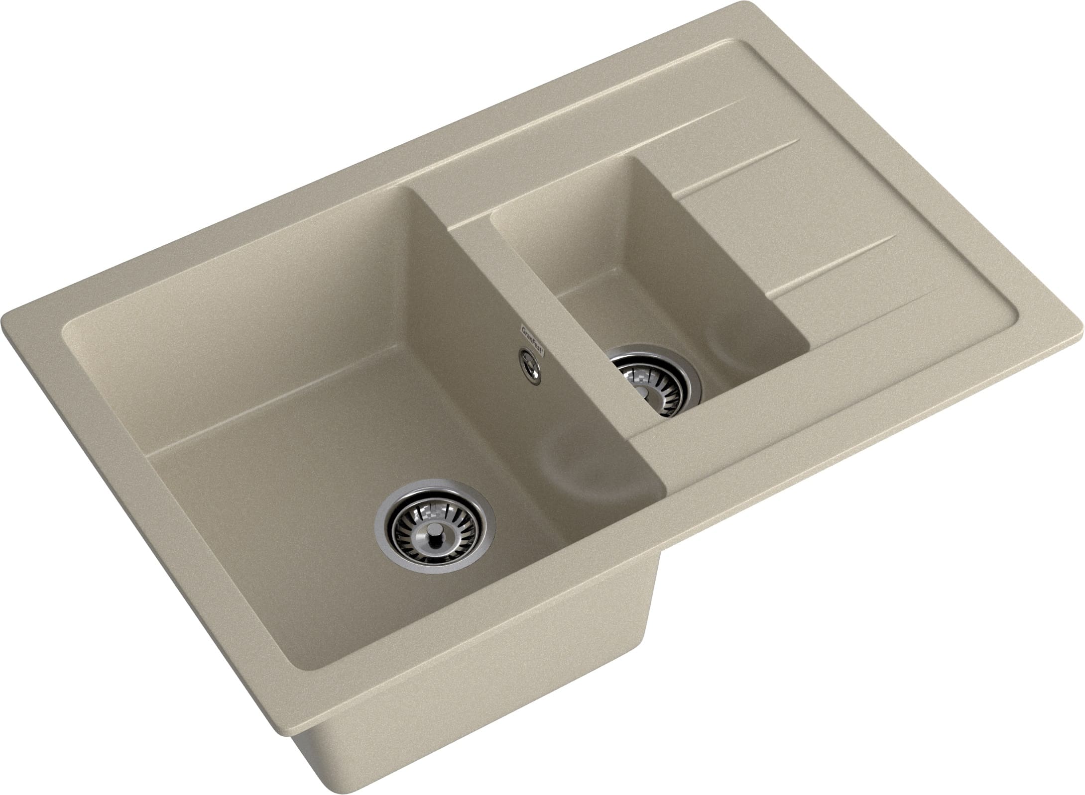 Кухонная мойка GRANFEST QUADRO Q-775KL топаз - фото2