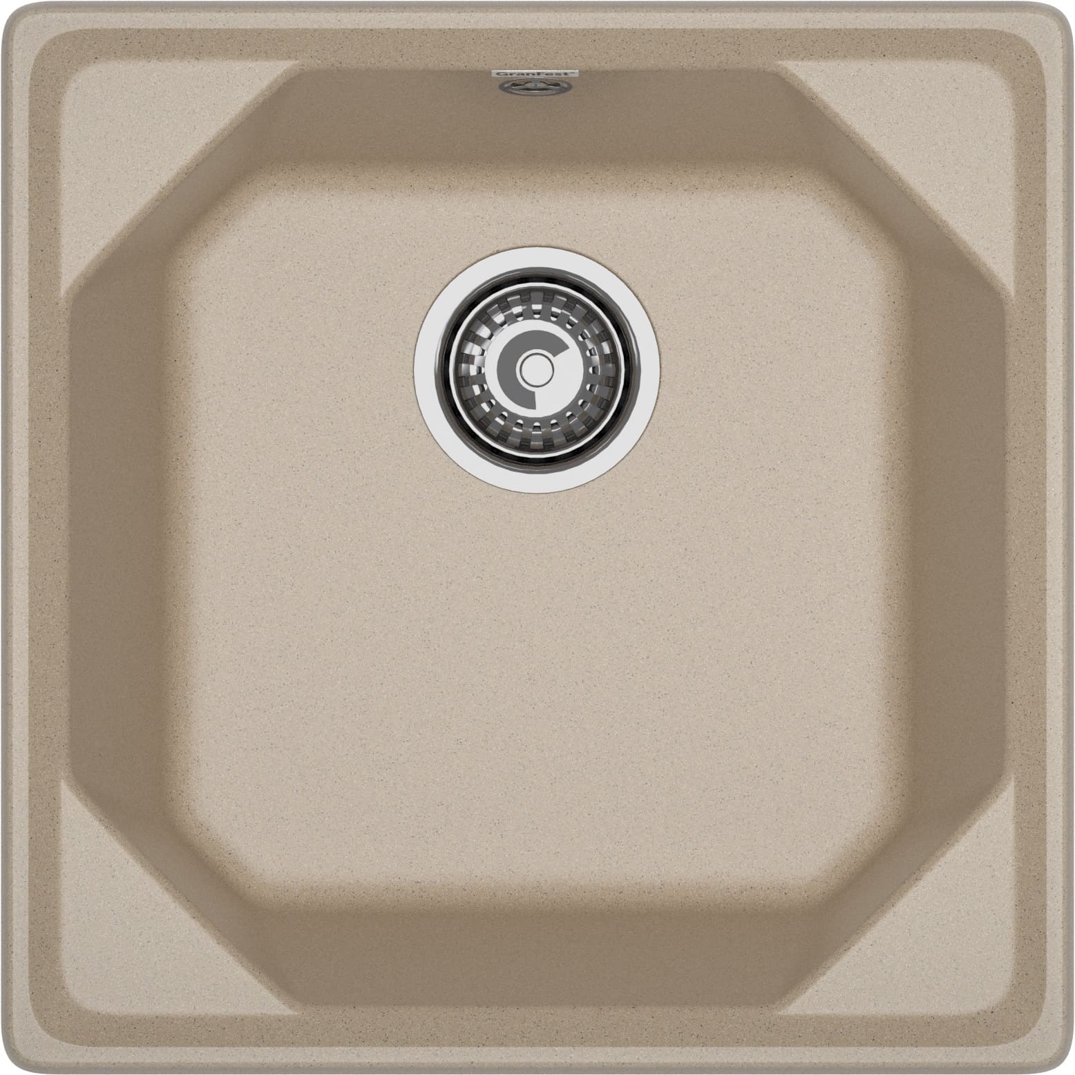 Кухонная мойка GRANFEST UNIQUE U-500 песочный - фото