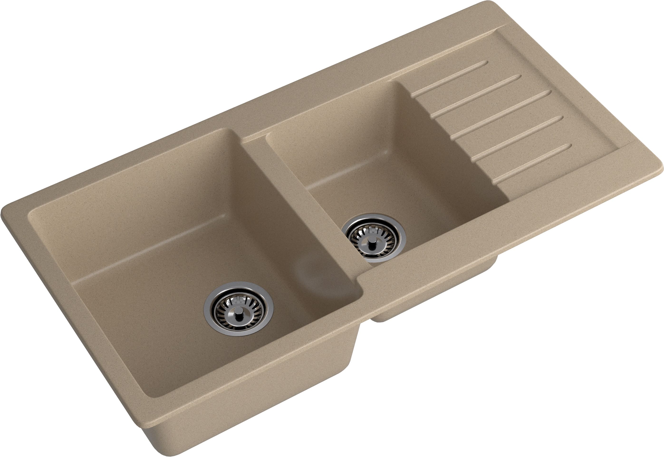 Кухонная мойка GRANFEST PRACTIK P-980KL песочный - фото2