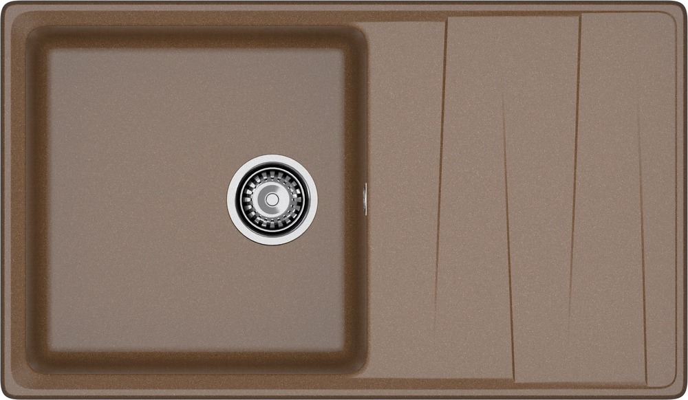 Кухонная мойка GRANFEST LEVEL LV-860L терракот - фото