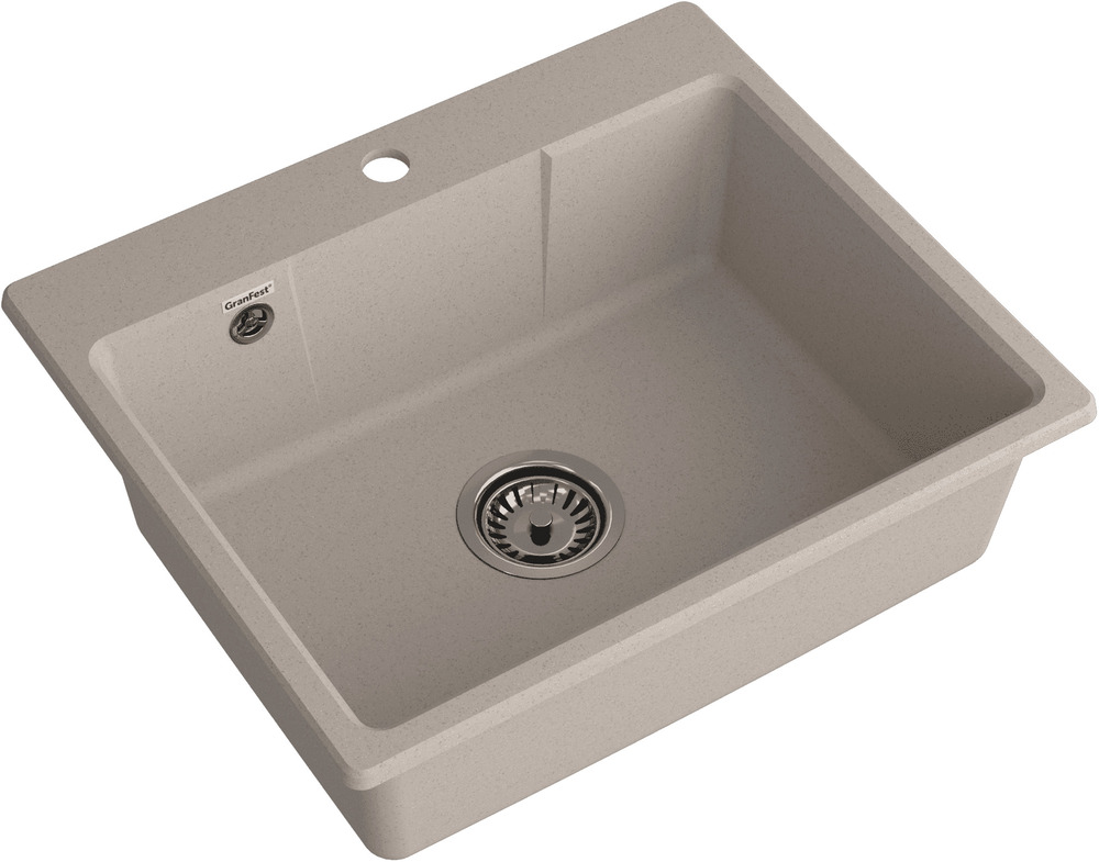 Кухонная мойка GRANFEST URBAN UR-658 песочный - фото2