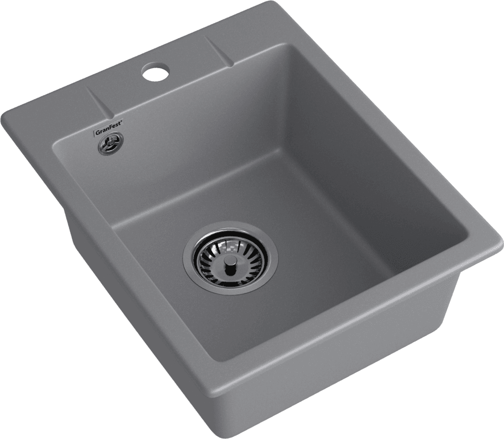 Кухонная мойка GRANFEST URBAN UR-240 темно-серый - фото2