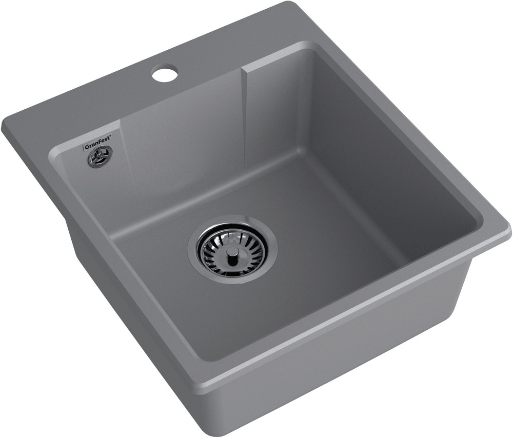 Кухонная мойка GRANFEST URBAN UR-644 темно-серый - фото2