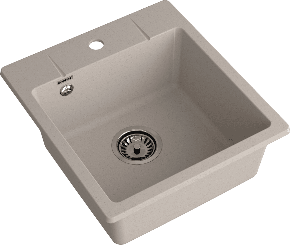 Кухонная мойка GRANFEST URBAN UR-245 песочный - фото3