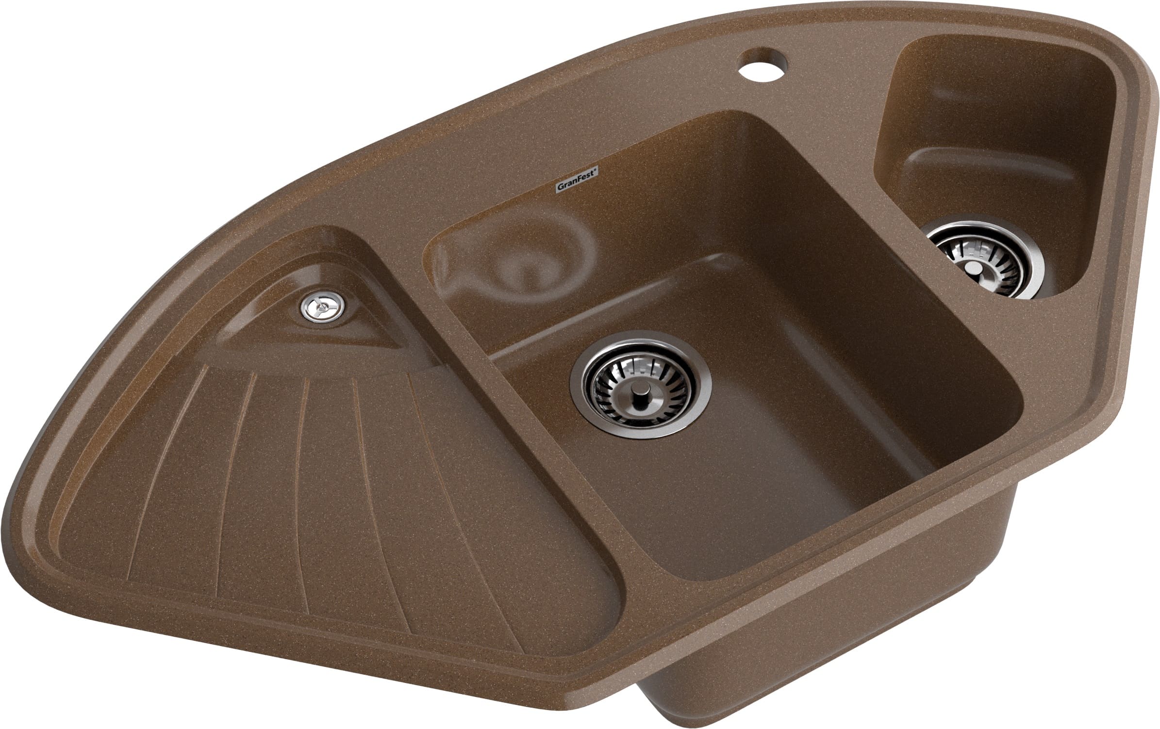 Кухонная мойка GRANFEST CORNER C-1040E терракот - фото2