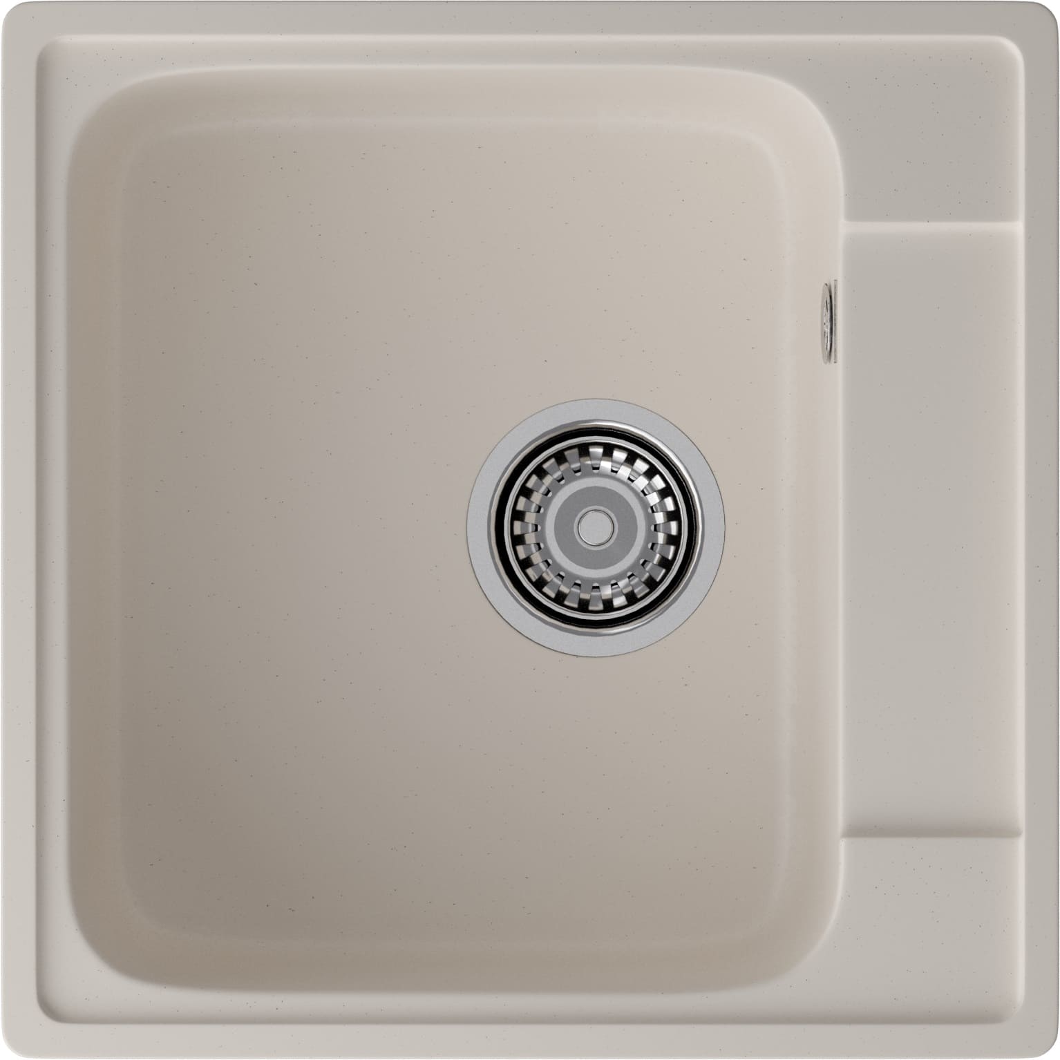 Кухонная мойка GRANFEST QUARZ Z-48 белый + сифон - фото