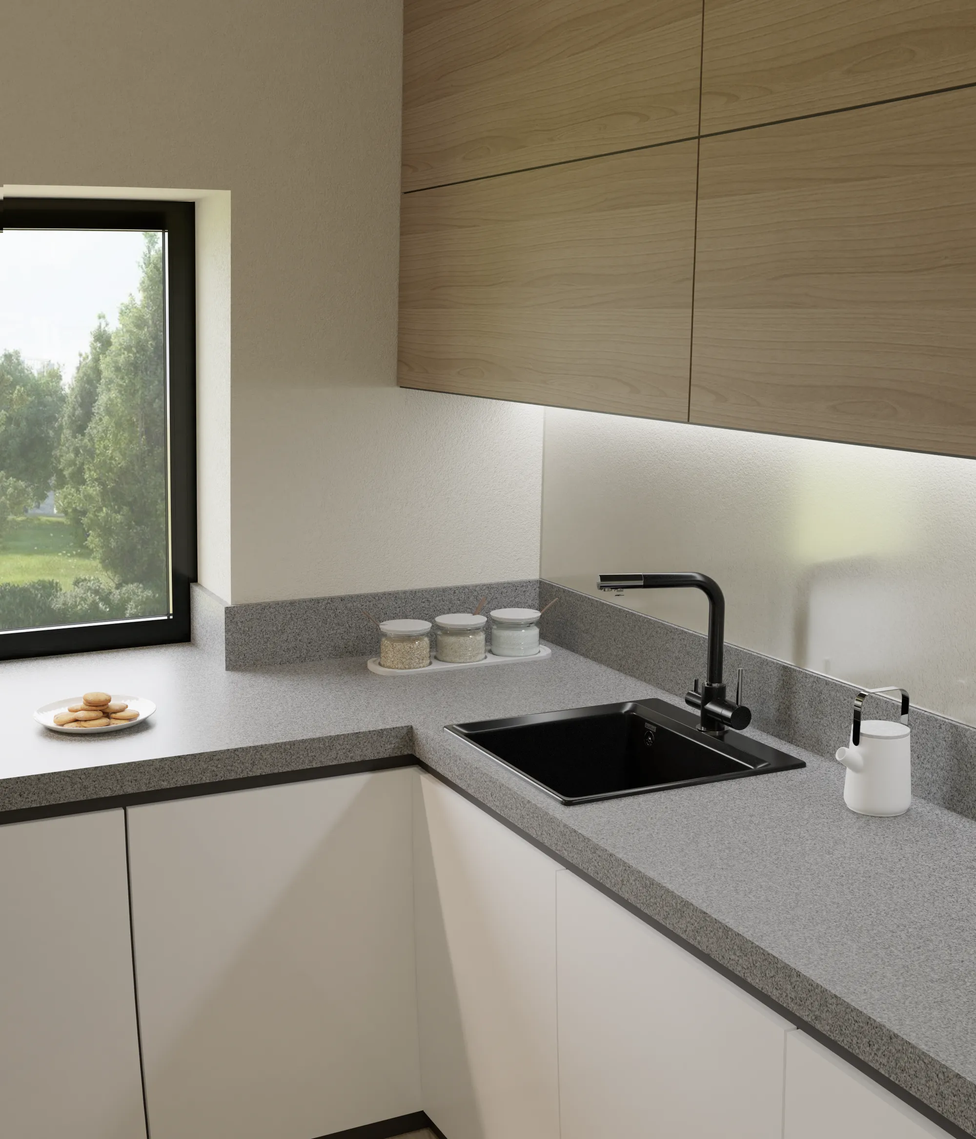 Кухонная мойка GRANFEST LEVEL LV-510 черный - фото2