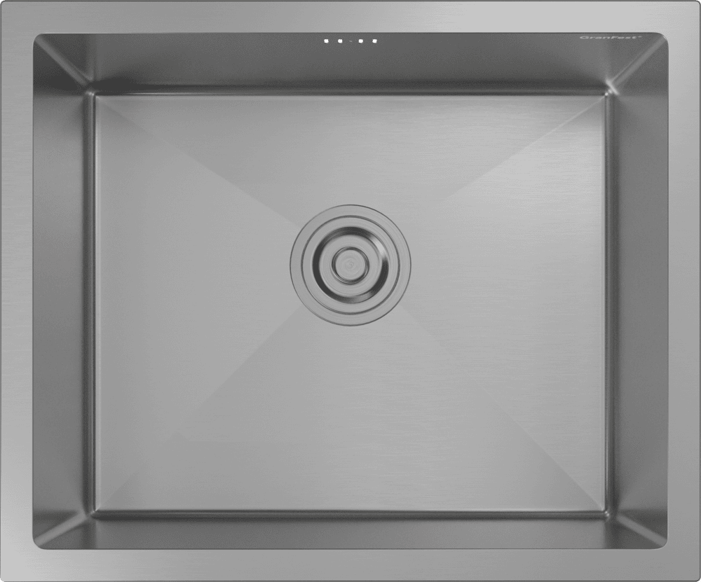 Кухонная мойка из нержавеющей стали GRANFEST METAL 5344 нержавеющая сталь - фото