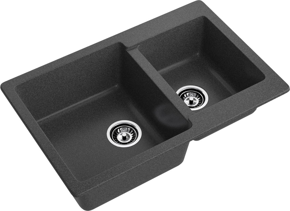 Кухонная мойка GRANFEST PRACTIK P-780K графит - фото2