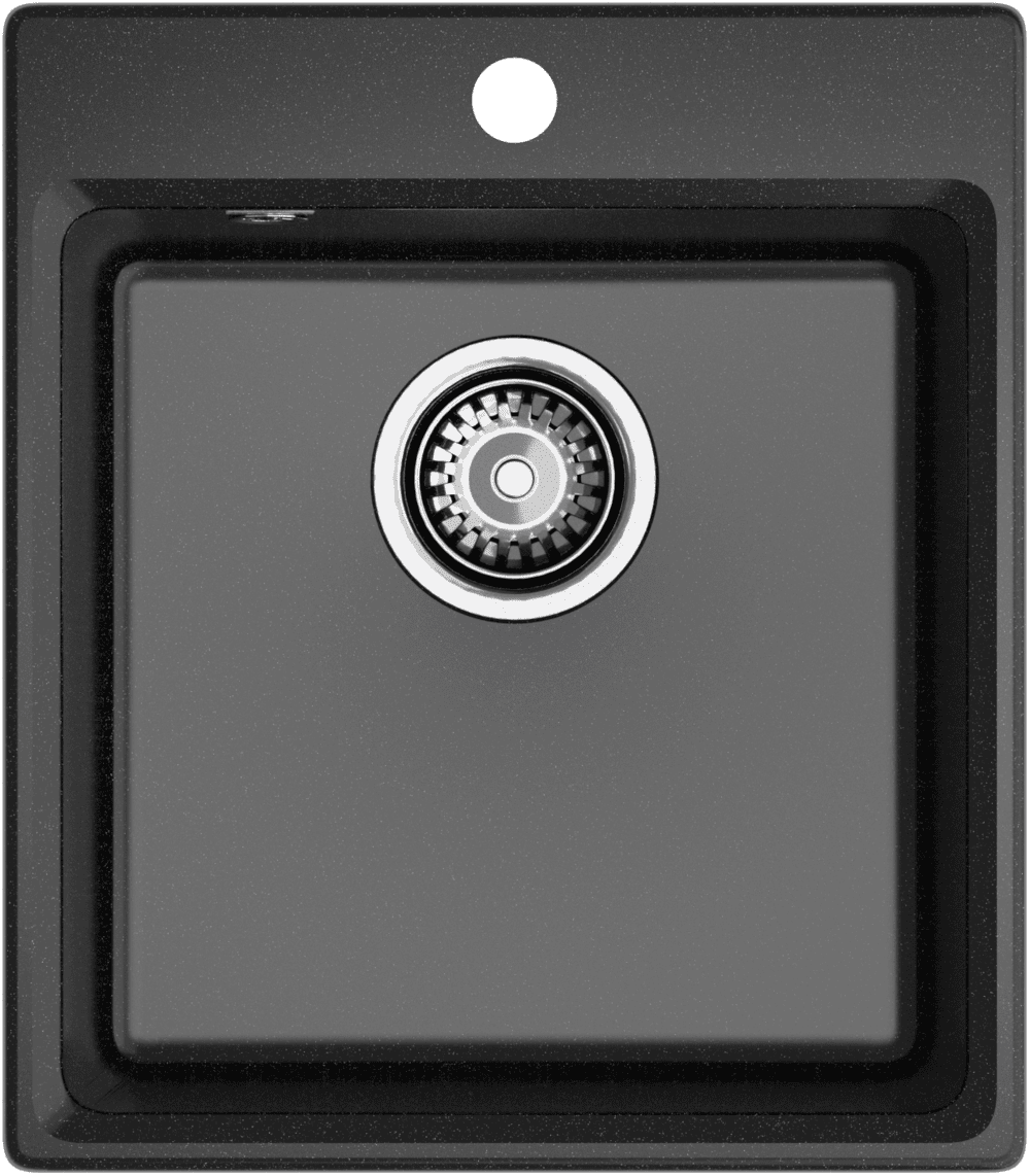 Кухонная мойка GRANFEST LEVEL LV-420 черный - фото