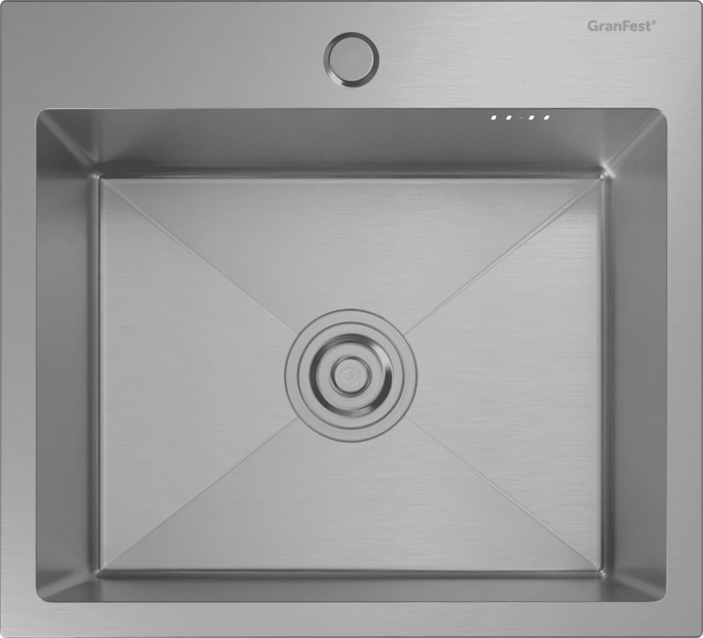Кухонная мойка из нержавеющей стали GRANFEST METAL 4844 нержавеющая сталь - фото