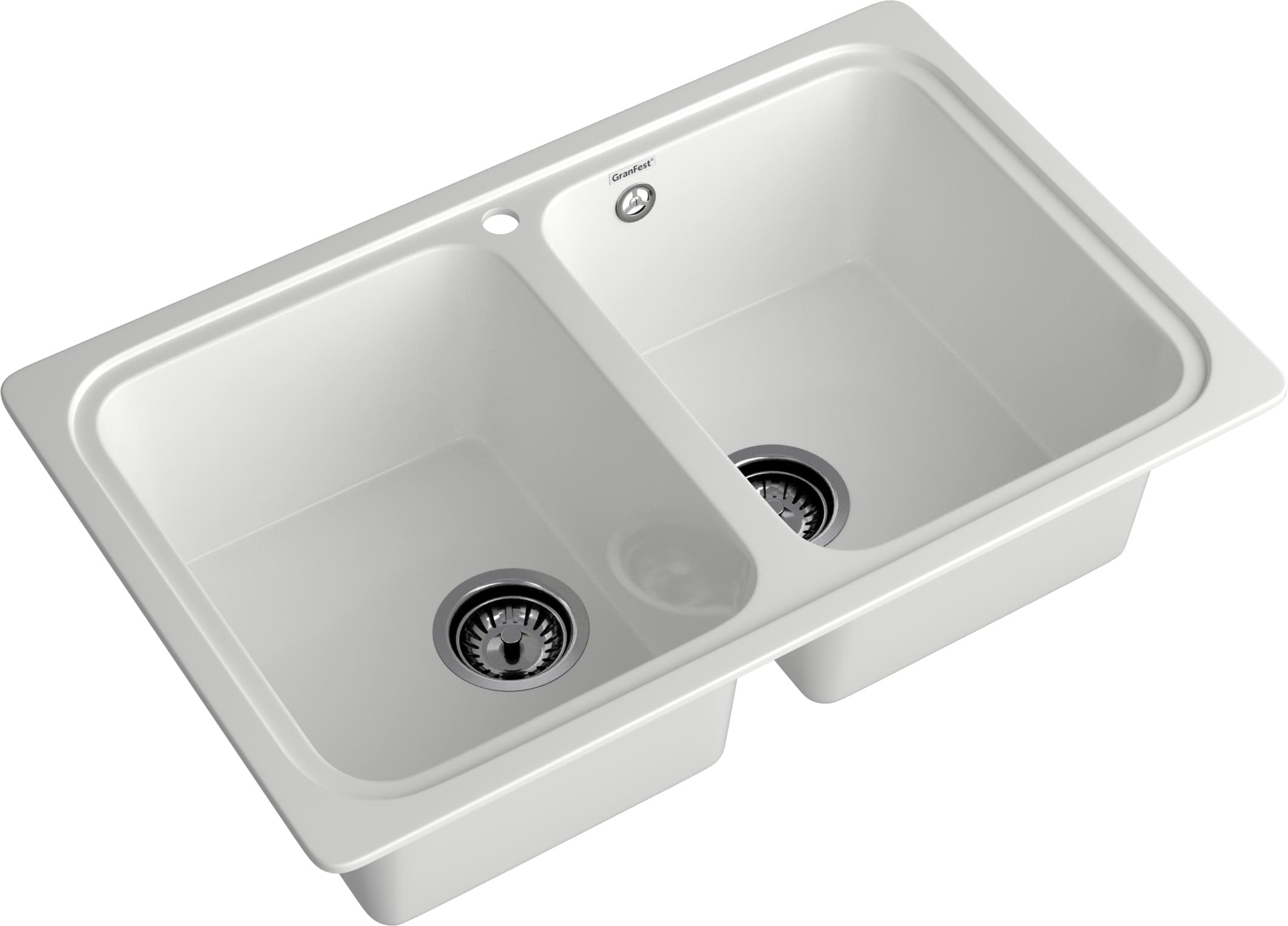Кухонная мойка GRANFEST STANDART S-780K иней - фото2