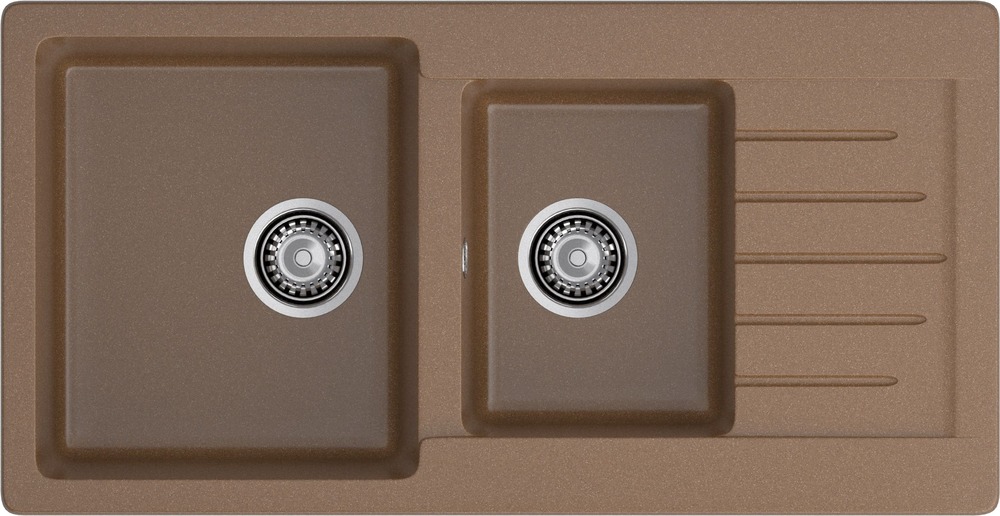 Кухонная мойка GRANFEST PRACTIK P-980KL терракот - фото