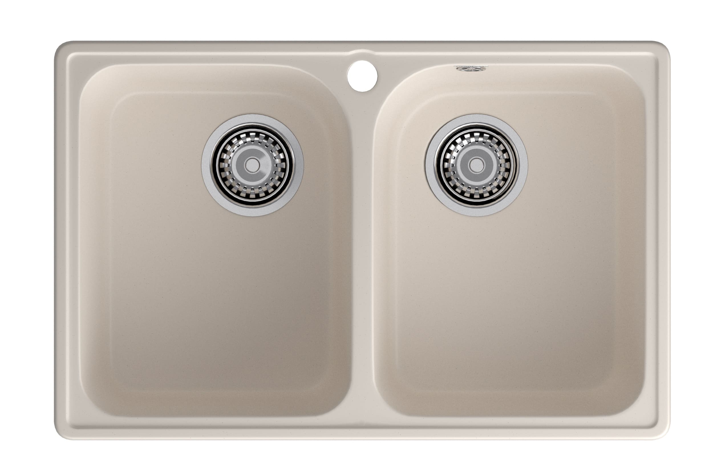 Кухонная мойка GRANFEST QUARZ Z-15 белый + сифон - фото