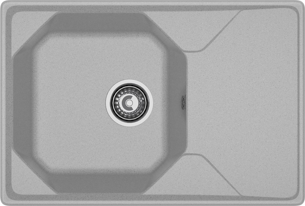 Кухонная мойка GRANFEST UNIQUE U-740L серый - фото
