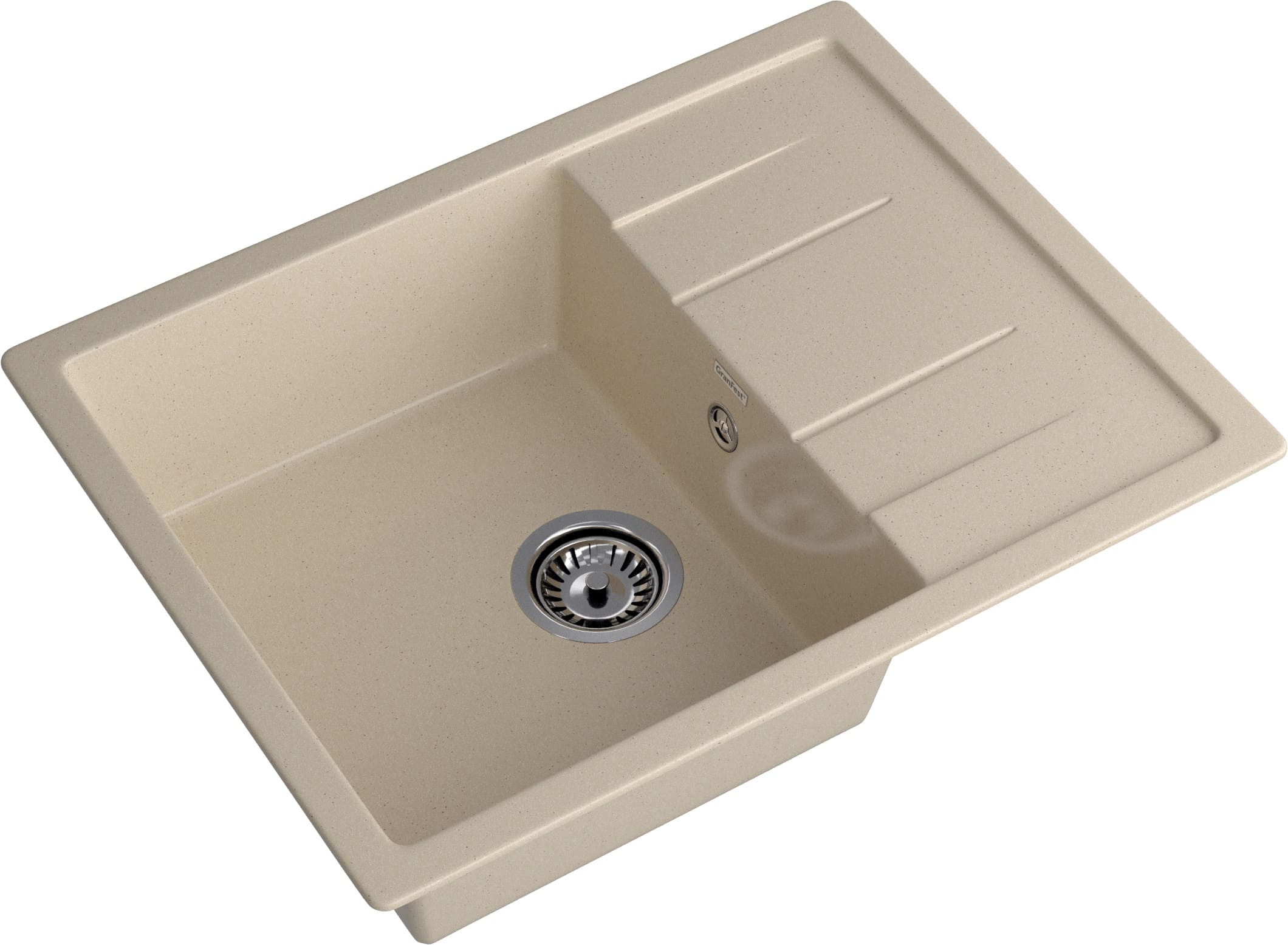Кухонная мойка GRANFEST QUADRO Q-650L кашемир - фото2