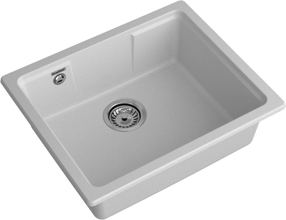 Кухонная мойка GRANFEST URBAN UR-4555 серый - фото2