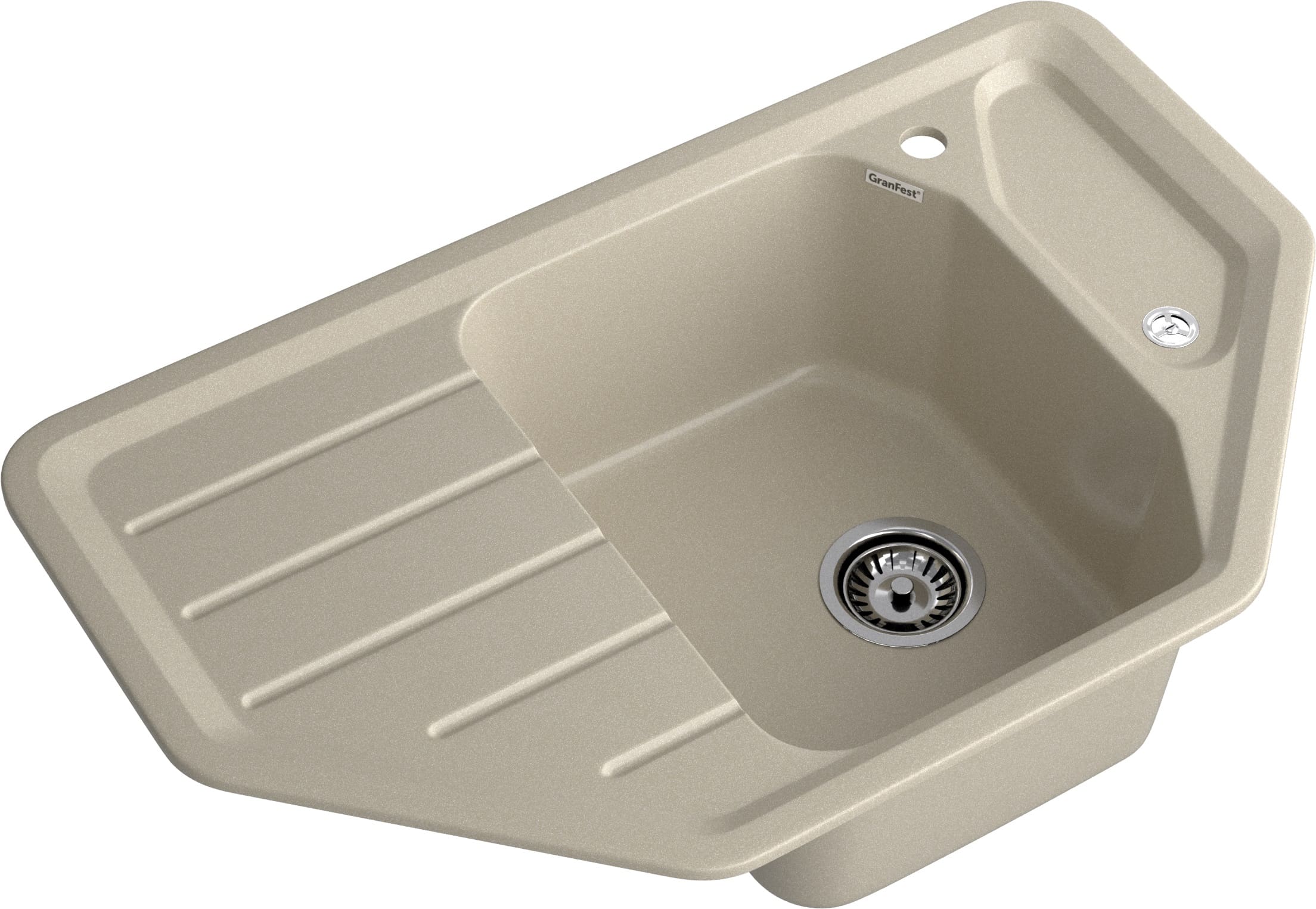 Кухонная мойка GRANFEST CORNER C-800E топаз - фото2