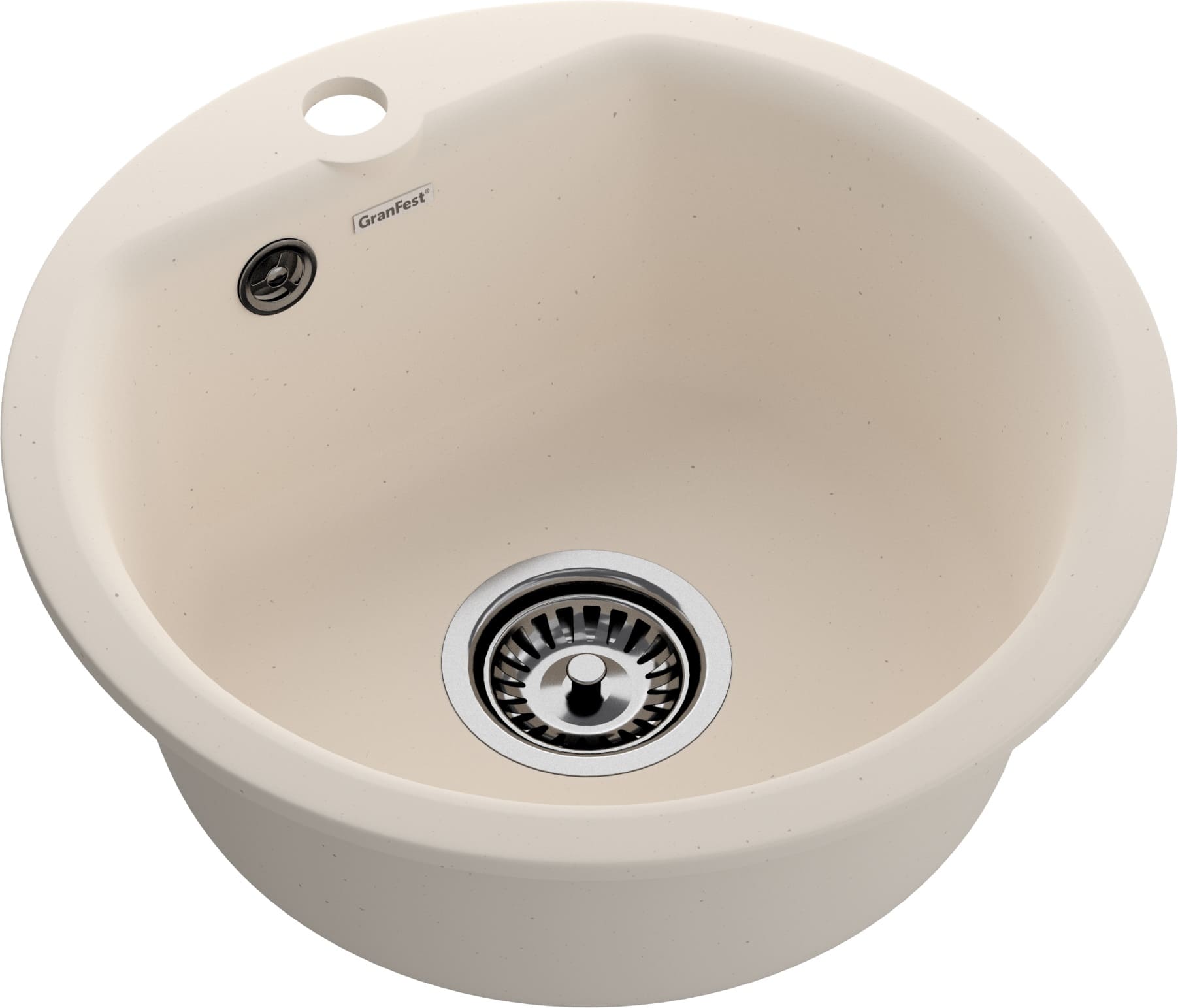 Кухонная мойка GRANFEST SMART SM-435 белый + сифон - фото2