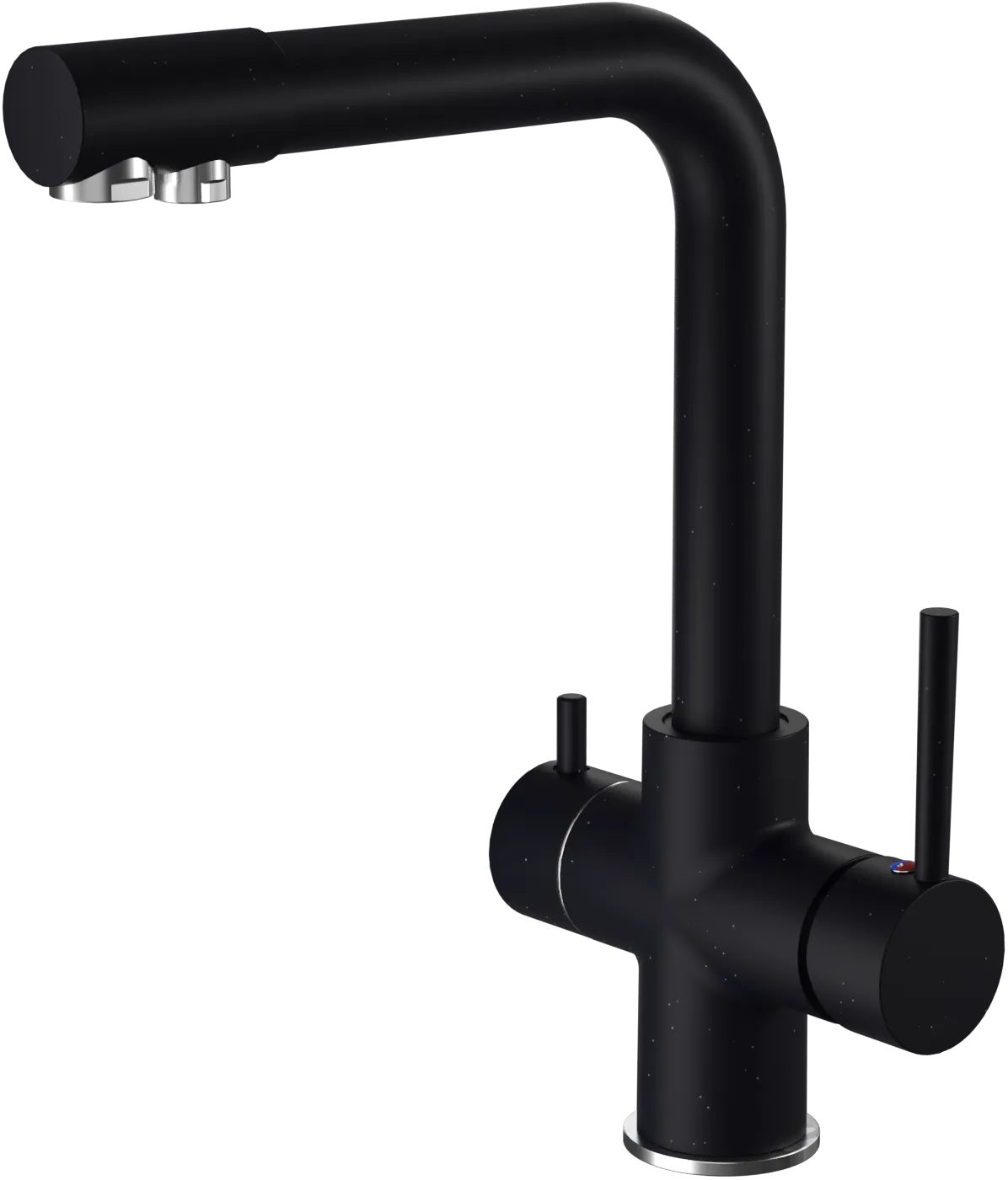 Смеситель для кухни GRANFEST QUARZ Z-5423 черный - фото